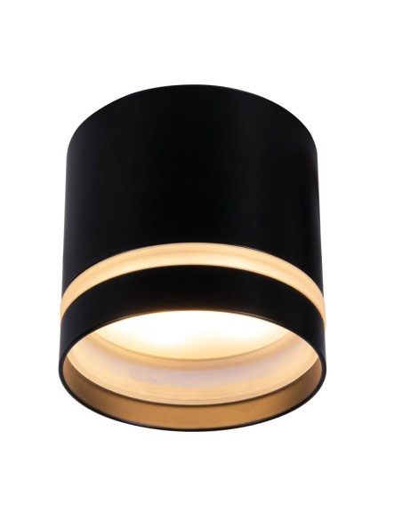 Plafón superficie negro decorativo