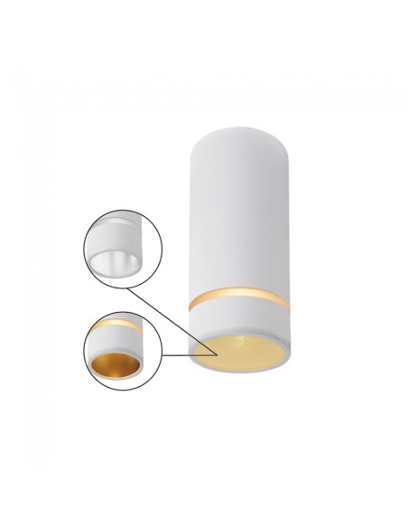 Plafón Superficie Split Small Blanco