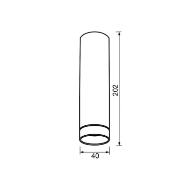 Plafón Superficie 20 CM con Aro...