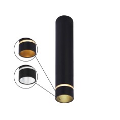 Plafón Split mediano negro