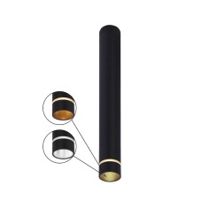 Plafón superficie 30 cm negro económico