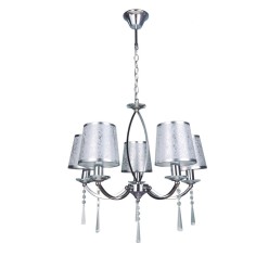 Lámpara cromo con pantalla