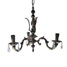 Lámpara de Bronce 3 Luces