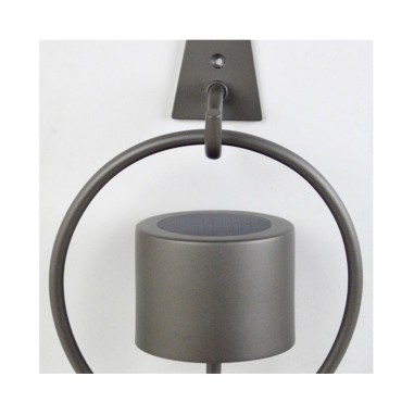 Aplique Solar con Gancho Titanio