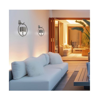 Aplique Solar con Gancho Titanio