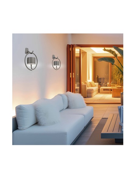 Aplique Solar con Gancho Titanio