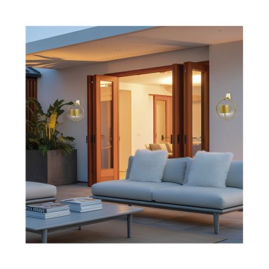 Apliques solares dorado mate