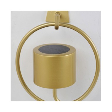 Aplique Solar con Gancho Oro Mate