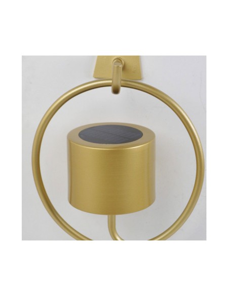 Aplique Solar con Gancho Oro Mate