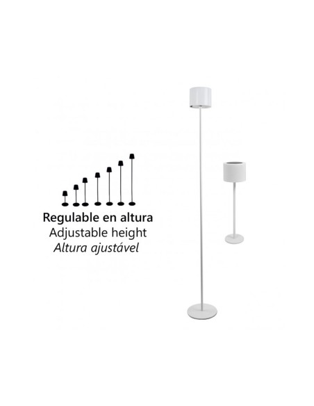 Sobremesa Convertible en Pie Solar Blanco