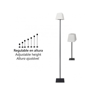 Lámpara de Mesa Solar Negro Versátil