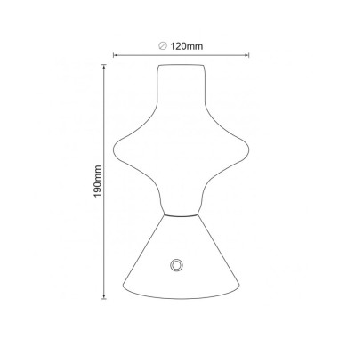 Lámpara Candelabro Negro Solar