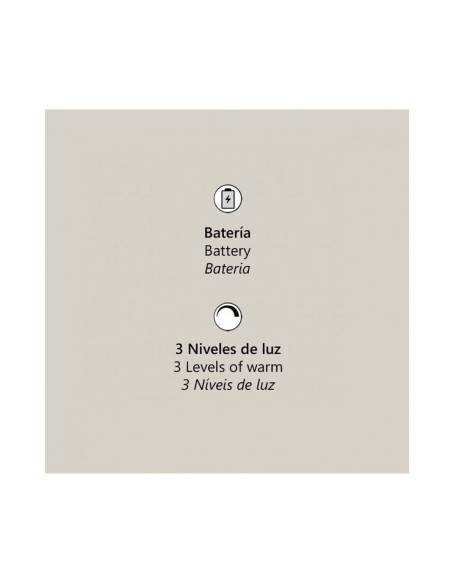 Lámpara Candelabro Negro Solar