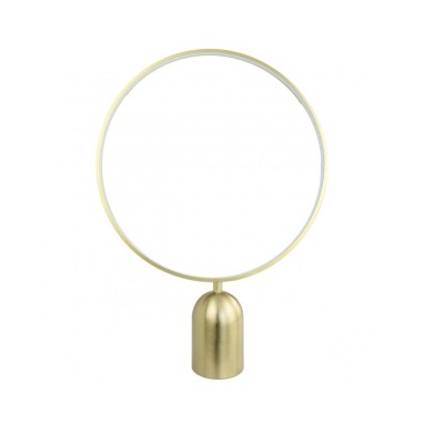 Lámpara sobremesa led circular latón