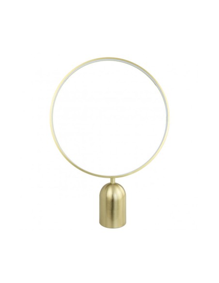 Lámpara sobremesa led circular latón