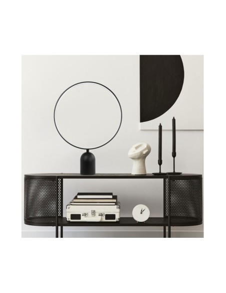 Lámpara Sobremesa Circulo Negro