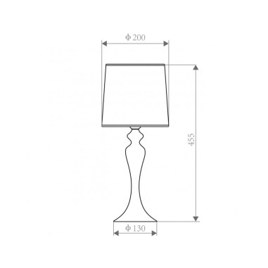 Sobremesa Blanco con Pantalla de Tela