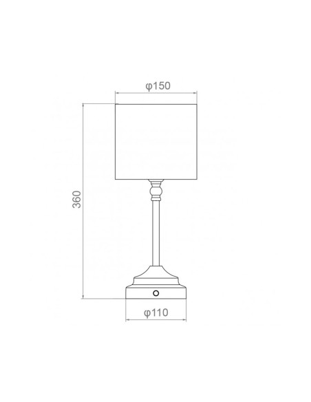 Sobremesa Cuero Led 3 tonos de Luz a Batería