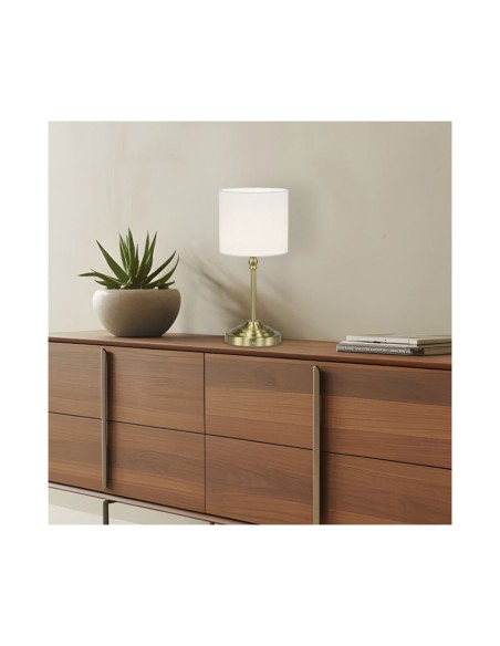 Sobremesa Cuero Led 3 tonos de Luz a Batería