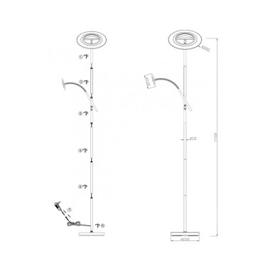Luz Sevilla Pie de Salón Led