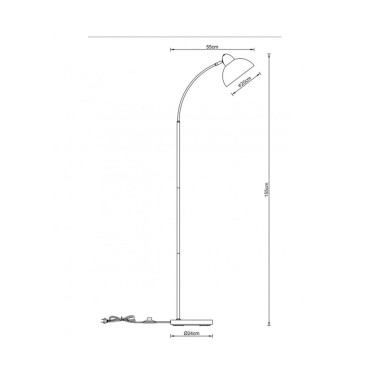 Oferta Lámpara de Pie Arco Blanco