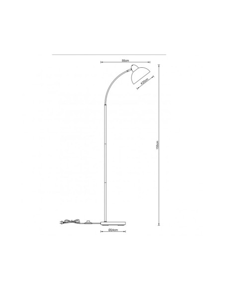 Oferta Lámpara de Pie Arco Blanco