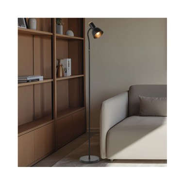 Dormitorio Lámpara de Pie Negra...