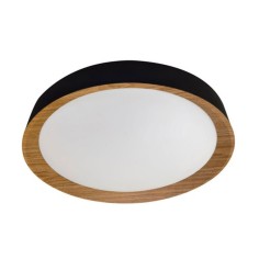 Plafón Led 40 CM Negro y...