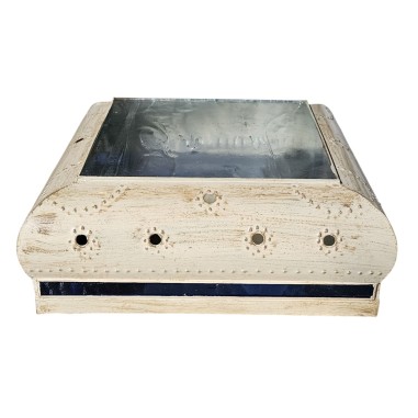 Plafón Anticuario Cuadrado Crema