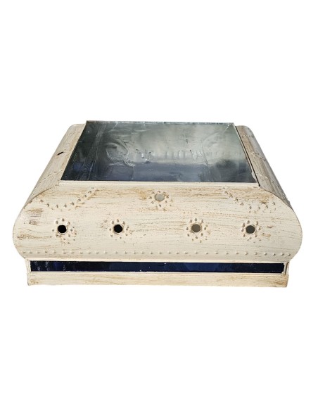 Plafón Anticuario Cuadrado Crema