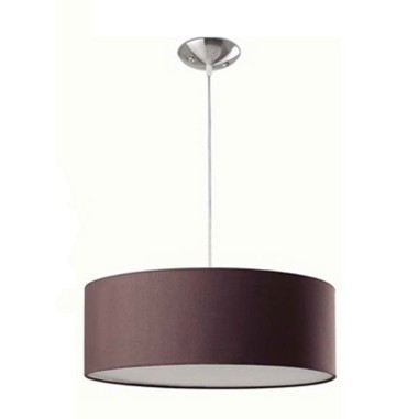 Lámpara Pantalla Textil Marrón 50 cm