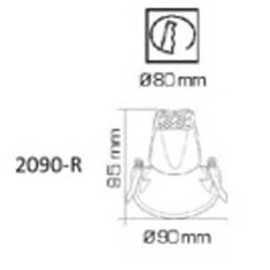 Empotrables COB 8W Negros Redondos...