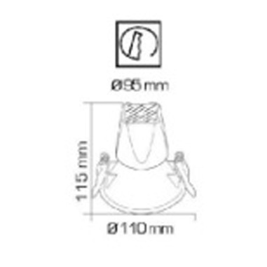 Empotrables COB 15W Negros Redondos...