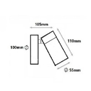 Focos Superficie Blanco Madera Clara