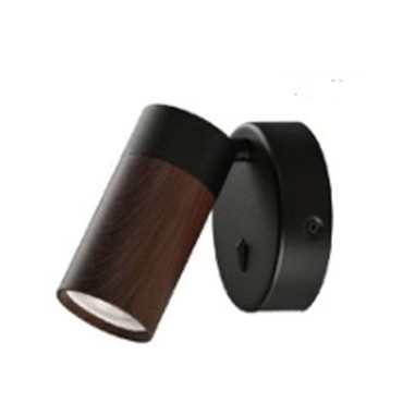 Focos Superficie Negro Madera Oscura