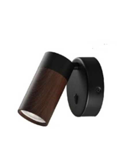 Focos Superficie Negro Madera Oscura