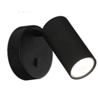 Foco Negro para GU10 con Interruptor