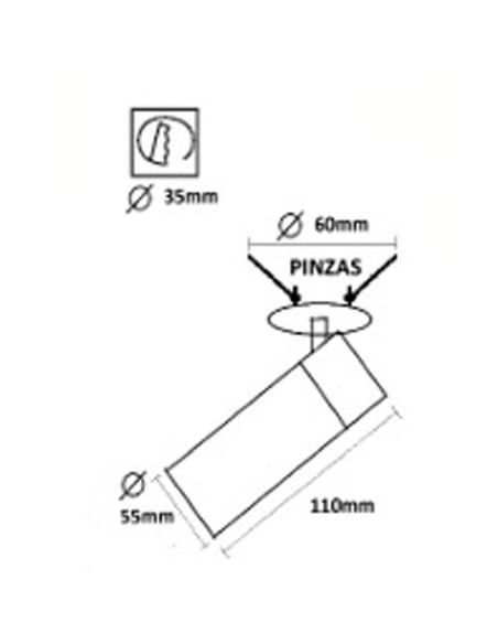 Empotrables Focos Negros Pasillos