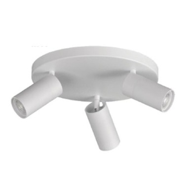 Plafón 3 Focos Orientables Blancos o...