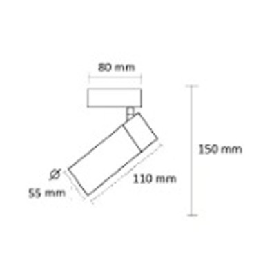 Plafón 1 Foco Orientables Blancos o...