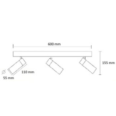 Outlet Regletas Blancas con madera