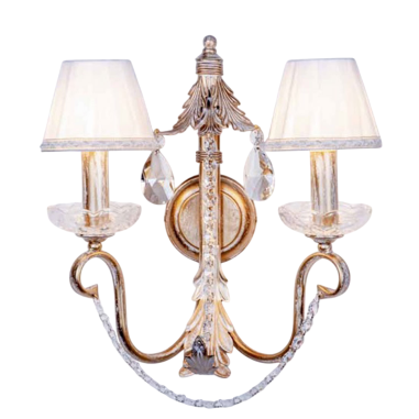 Apliques Blanco Oro con Pantalla...