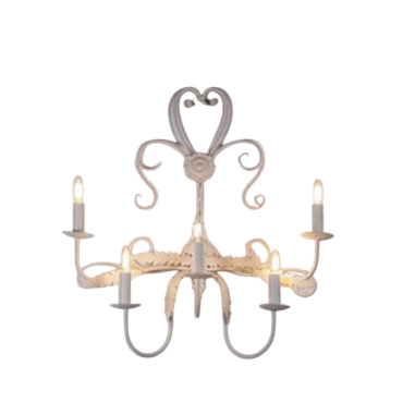 Aplique grande blanco roto