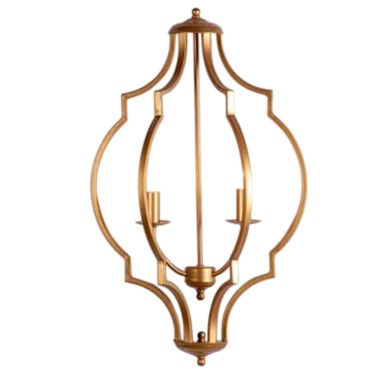 Medio Aplique de Pared Forma con Vela