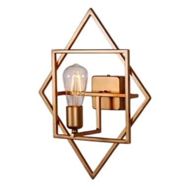 Aplique Asimétrico Dorado