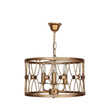 Farol Redondo Gótico Oro Epoxi