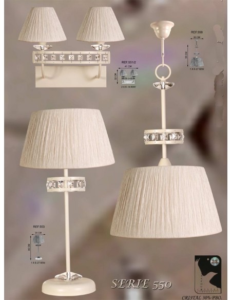 Lámparas Marfil de Colgar