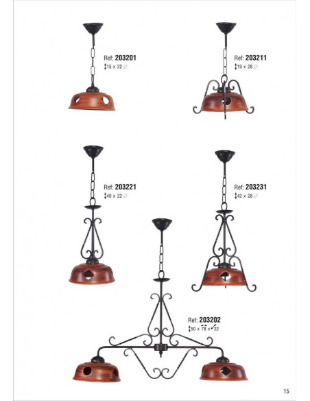 Lámparas Colgantes Barro