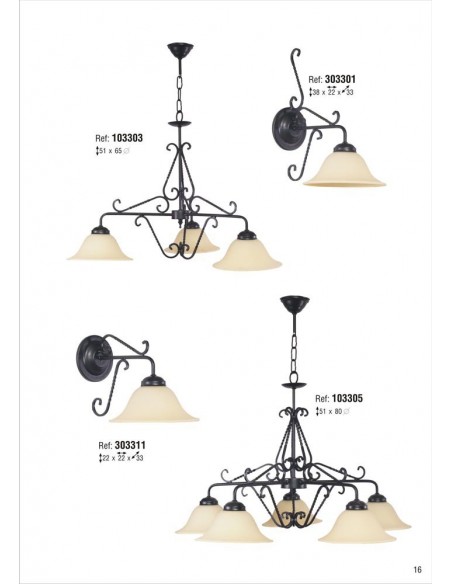 Lámpara de Colgar de Hierro