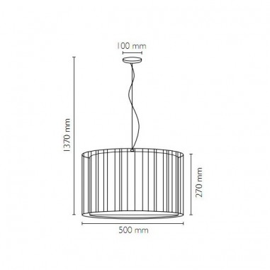 Lámparas Techo Varillas con Pantalla...